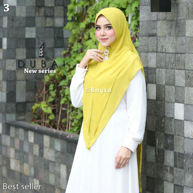 CLEARANCE SALE !!! Khimar Dubai ORIGINAL BAYZA HIJAB-lime