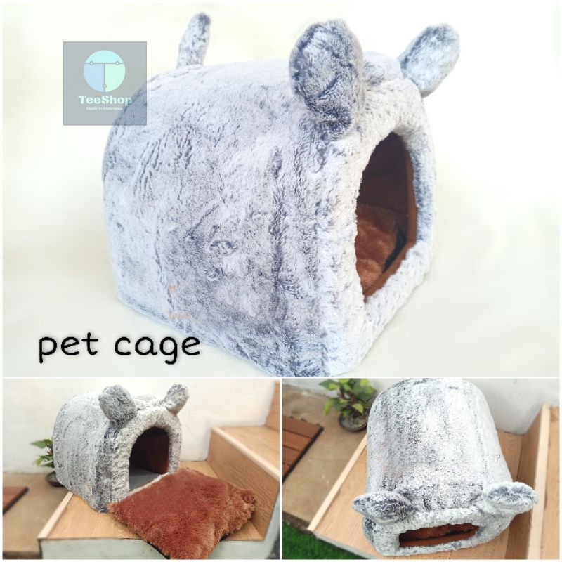 Kandang Kucing Anjing Pet Cage Rumah Tempat tidur Kasur Pet Bed Cat and Dog