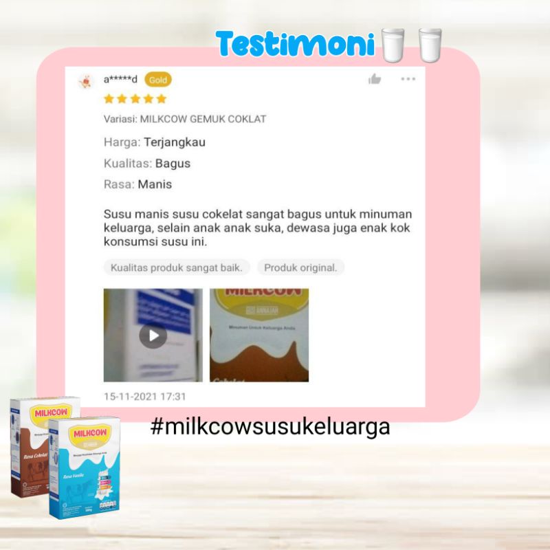 MILKCOW SUSU SAPI 500G ORIGINAL FULL CREAM 100% SUSU ENAK &amp; MURAH