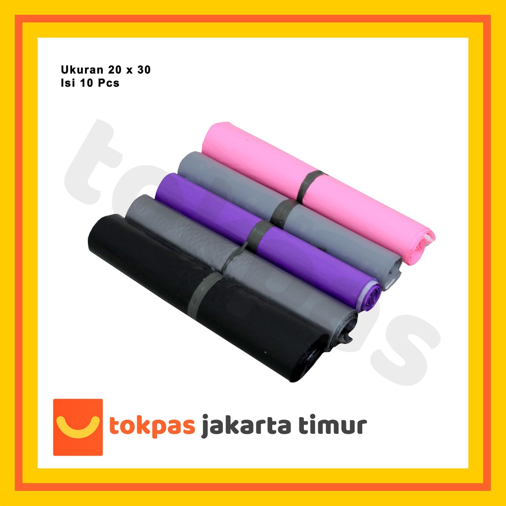 

Plastik Polymailer 20 x 30 Isi 10 pcs Plastik Packing Warna