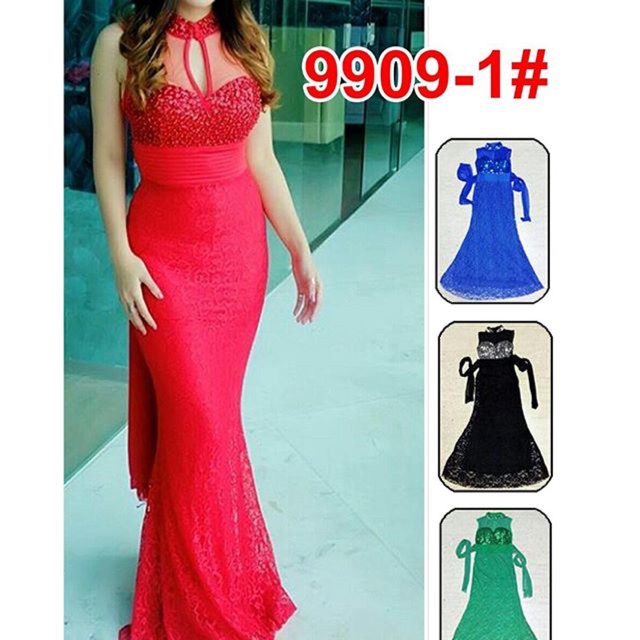 Long dress 9909 1 baju  pesta  baju  gaun gaun pesta  