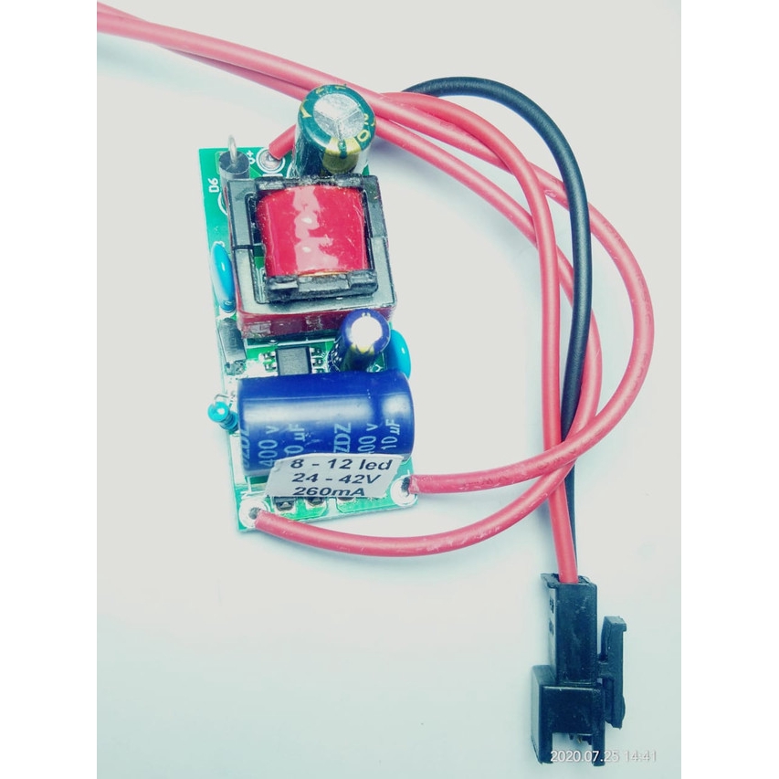 [DSP-9163] LED DRIVER (8-12)X1WATT 260mA NON CASING TY-091-8-12W