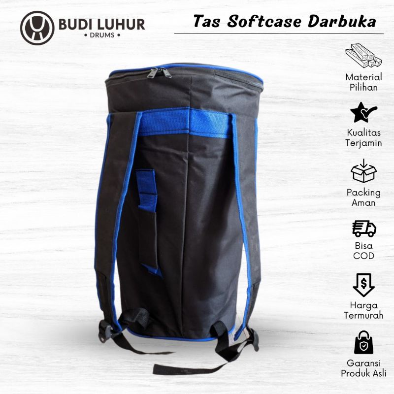 Tas Softcase 8 inch Calti Darbuka Dumbuk Gendang Jimbe Full Busa Tebal Kain Kuat