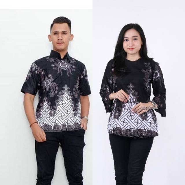 Batik Couple Kerja Pasangan Couple Murah Kantor Wanita