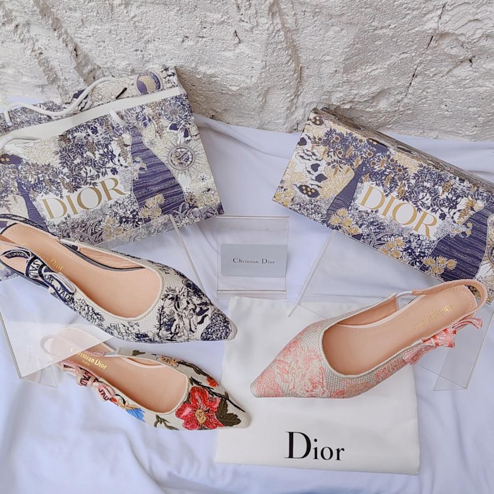 DISKON BRANDS FESTIVAL DIOR Slingback Flat Mule