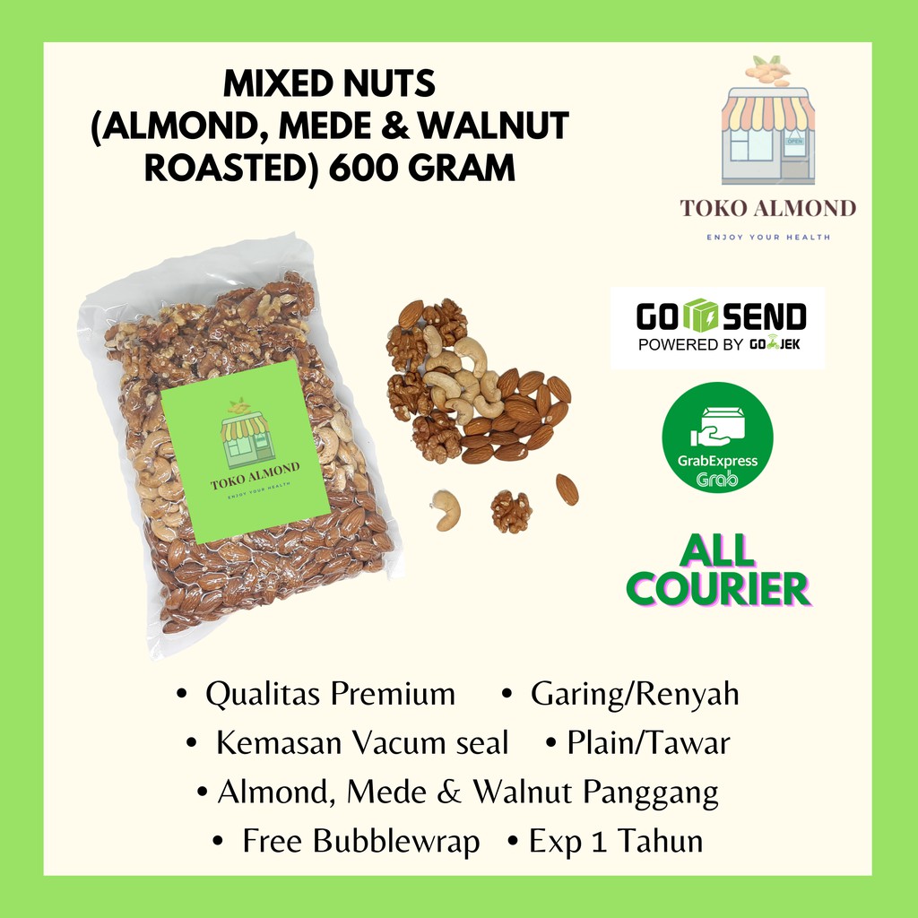 

Mixed Nuts Roasted (Panggang) 600gr