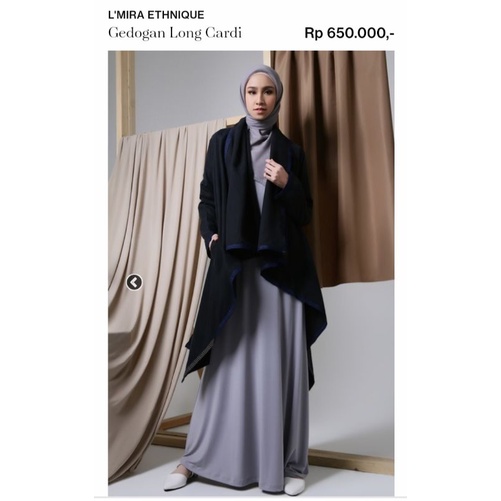 L'mira Ethnique Gedogan Long Cardi no preloved Wearing Klamby Heaven Lights Ria Miranda