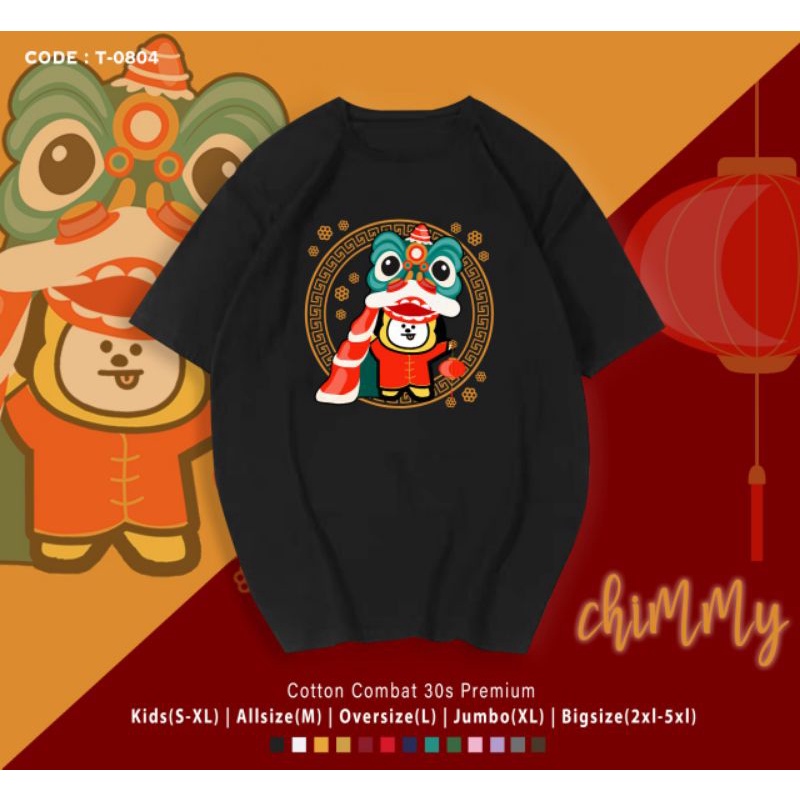 KAOS IMLEK BT21 CHIMMY BARONG/KAOS KATUN IMLEK B T S