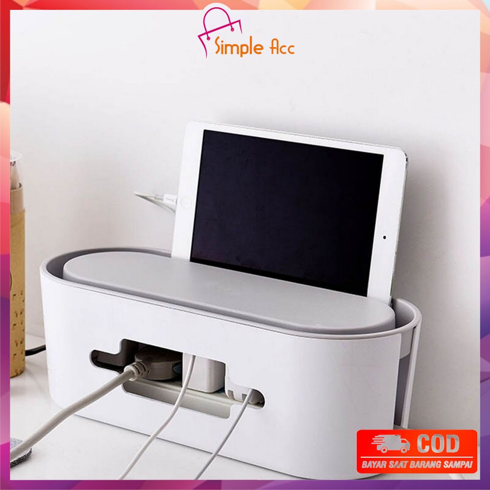 ~COD~DO-C107 Kotak Organizer Kabel Rumah Box Plastik Pengaman Stop Kontak Cable Management Box Murah