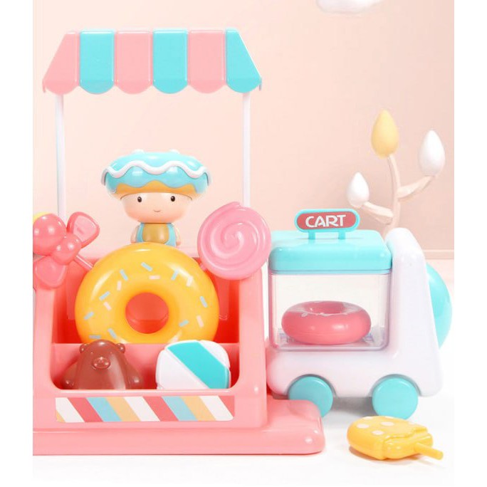 Mainan Toko Permen Donat - Mini Candy Donuts Shop