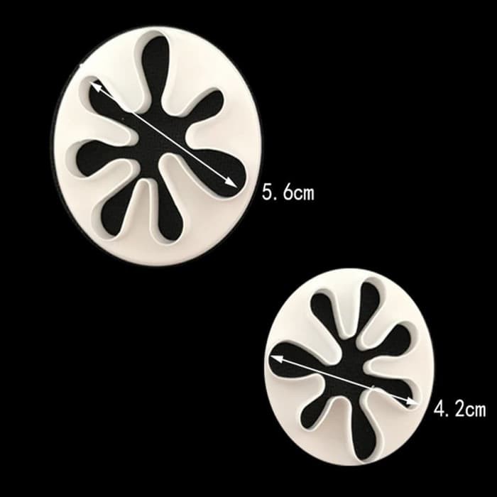 Fondant Cutter - Cetakan Fondant Palm Pattern (2pcs)