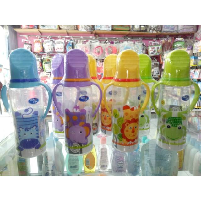 Botol Susu Baby Safe Karaktet Animal Lucu 250 Ml Dengan Pegangan BPA free