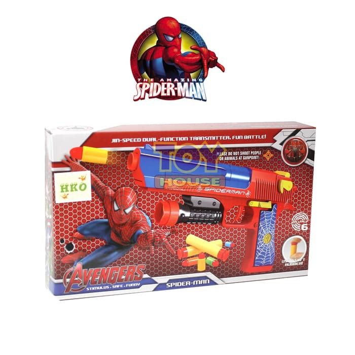  Mainan  Pistol  Blaster Nerf  Soft Bullet Gun Avengers 