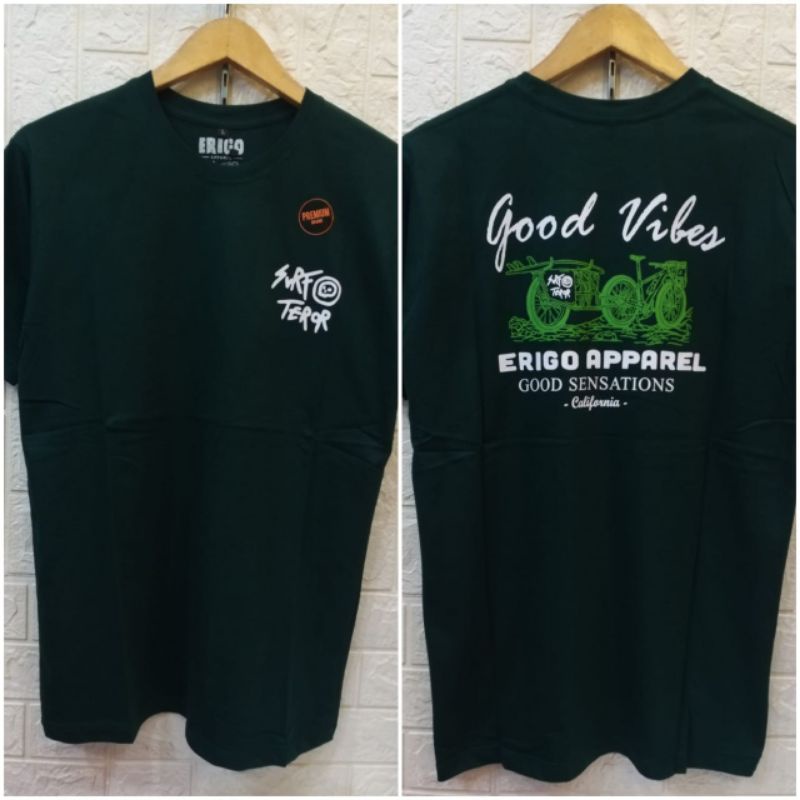kaos distro surfing sablon depan belakang