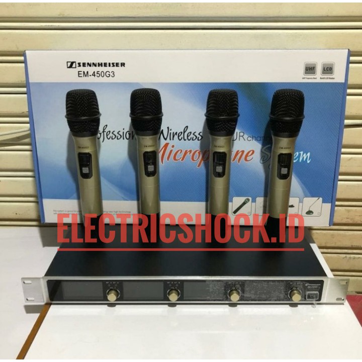 MIC WIRELES SENNHEISER EM450G3 ( 4 MIC PEGANG )