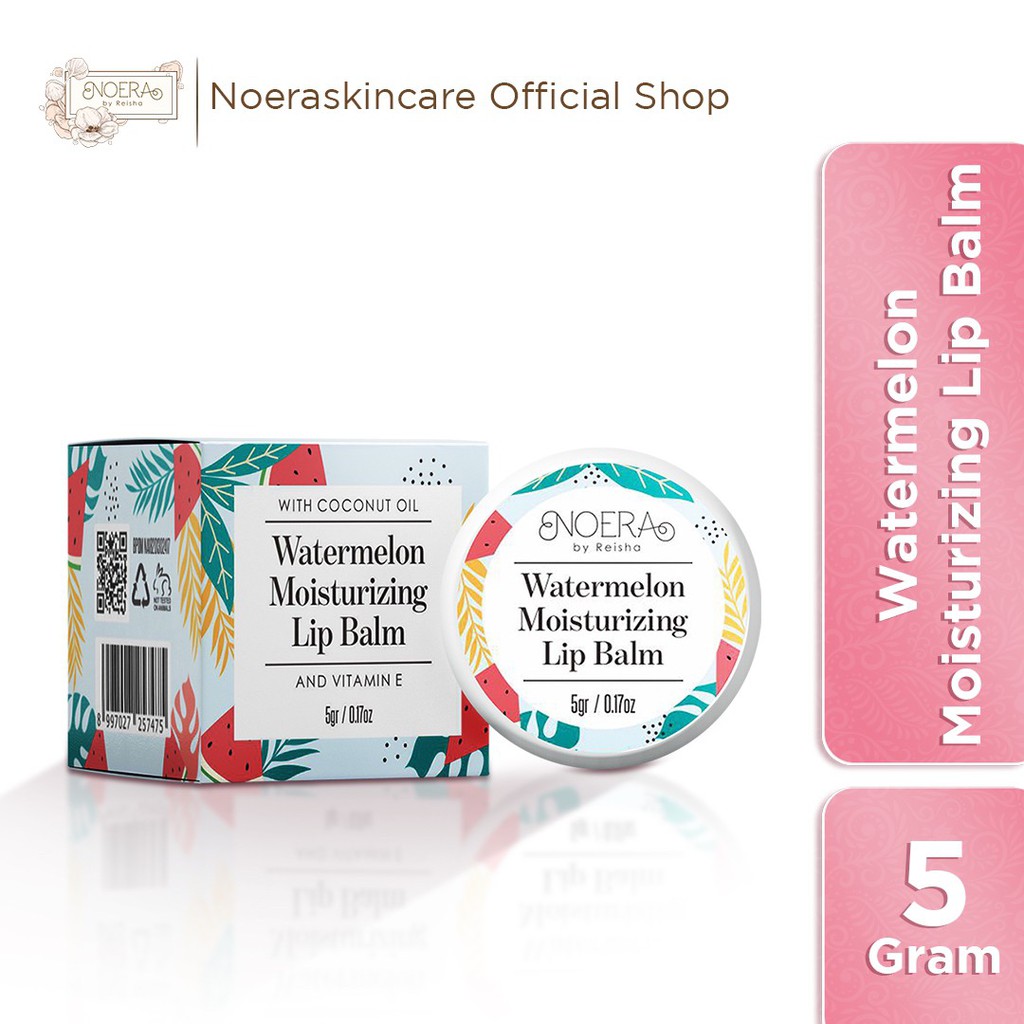 Noera Watermelon Moisturizing Lip Balm BPOM | Pencerah Warna Bibir