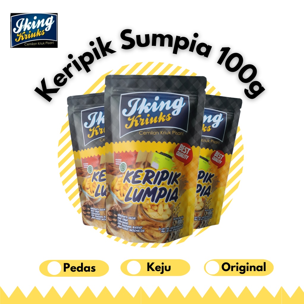 

IKING KRIUKS - Keripik Sumpia Pedas 100g Pouch