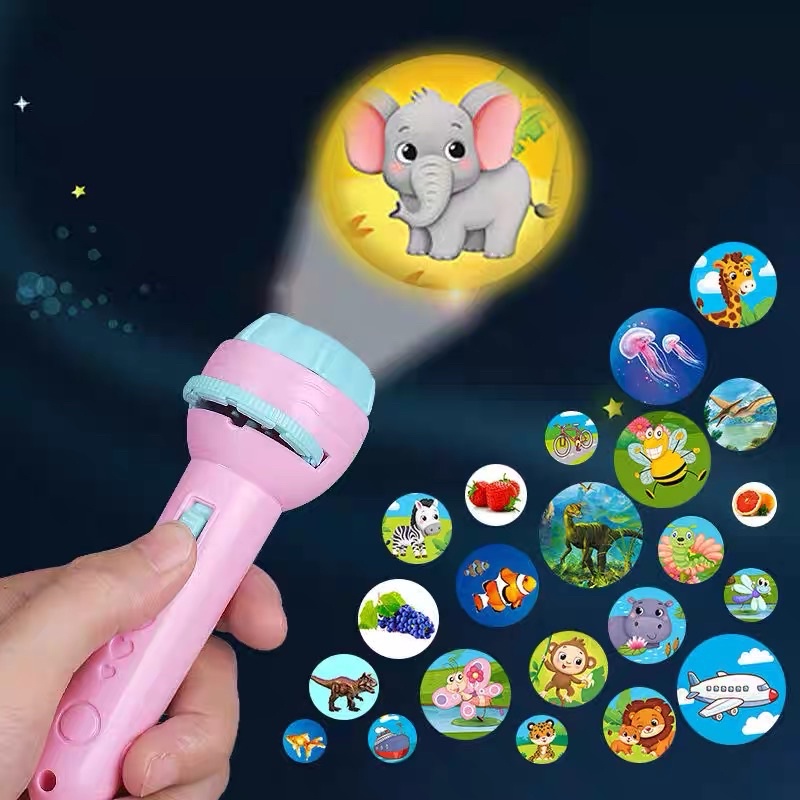 Mainan Anak Senter Proyektor / Fun Flashlight / Mainan Proyektor Gambar / Mainan EdukasiMainan proyektor anak Senter Mainan Anak Senter Proyektor Flashlight Gambar Kartun 24 Pola Edukasi