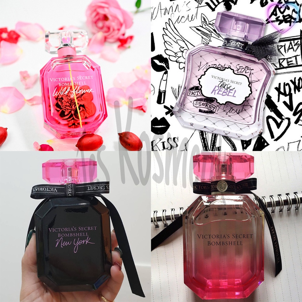 Parfum Victoria Secrets BomShell EDP / New York / Wild Flower / Tease Rebel 100 mL