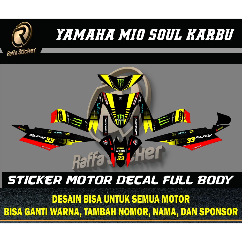 stiker mio soul karbu decal mio soul stiker mio soul lama stiker motor mio soul stiker mio soul 2010