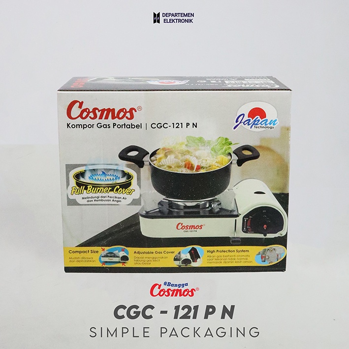 Cosmos CGC 121 P N – Kompor Gas Portable NEW MURAH BANGET / GARANSI RESMI