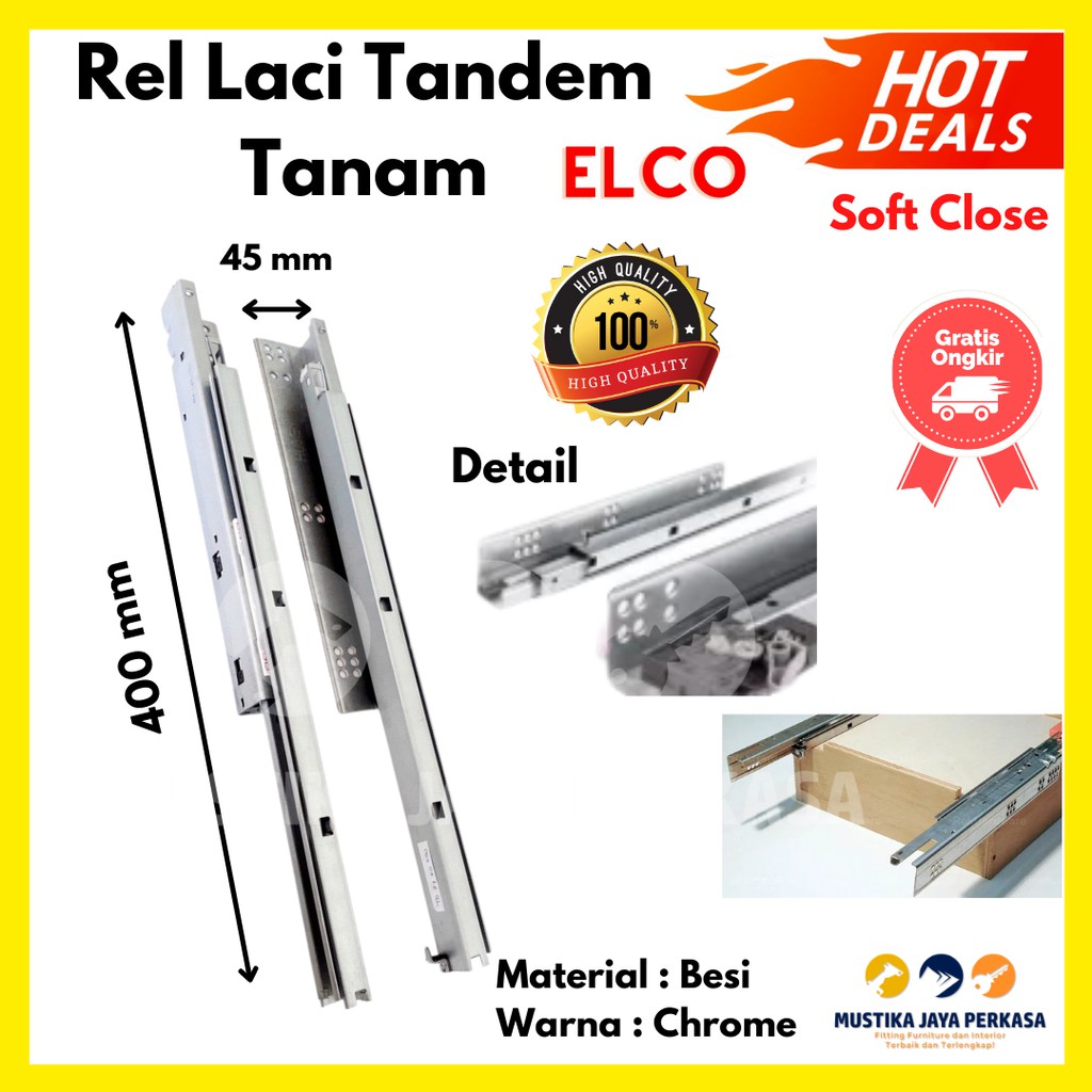 Rel Tandem Tanam Elco Rel Laci Besi Bukan Rel Laci Double