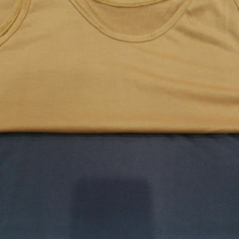 Big Size Tangtop/tank top Kaos dalam singlet Perempuan / Cewe Wanita JUMBO XXL & XXXL SIZE BESAR-Coklat