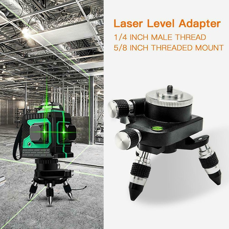 (Ele) Adapter Laser Level 12 Baris 360 ° 3d Warna Putih