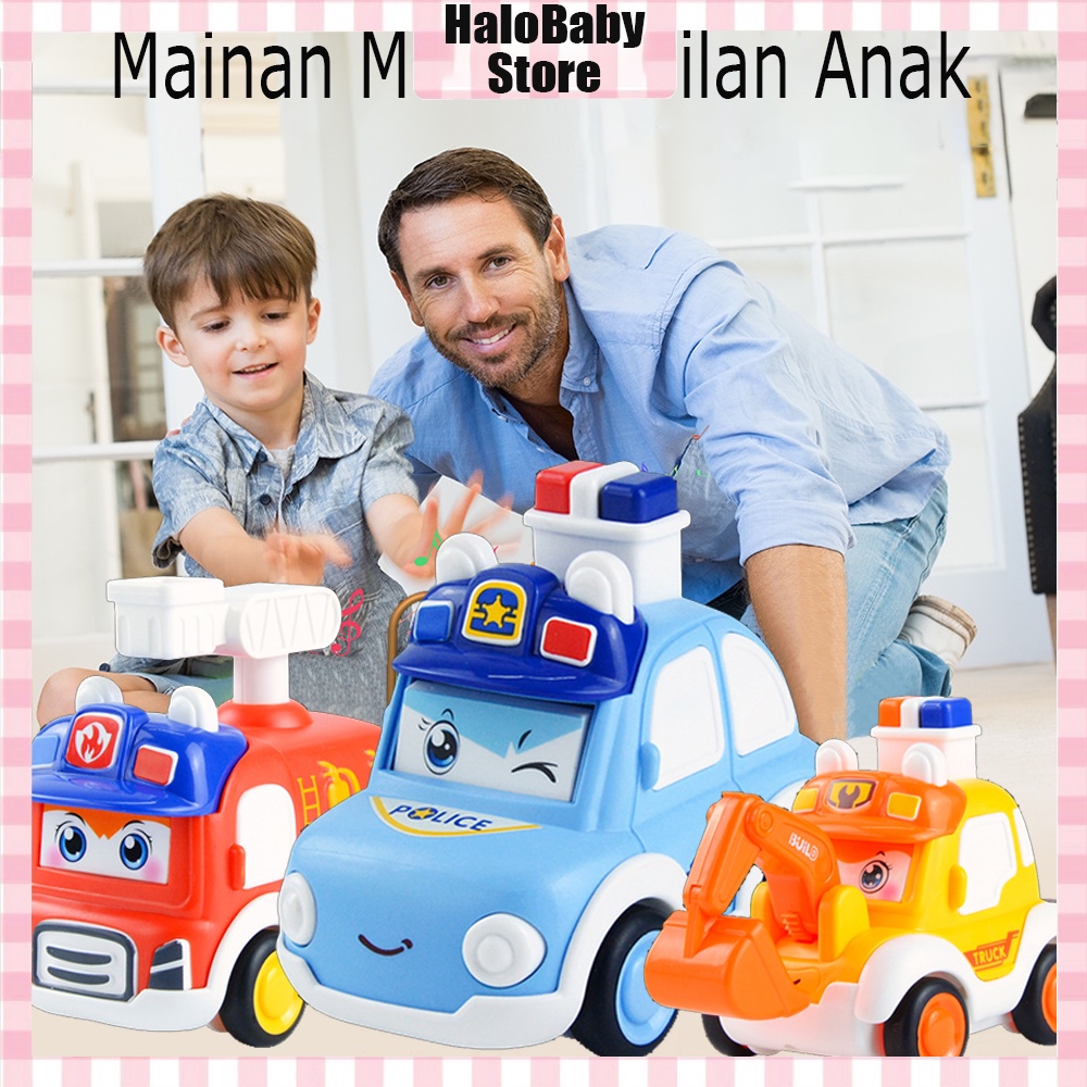 Halobaby Mainan Mobil Mobilan Anak Bayi Mobil Polisi Mainan