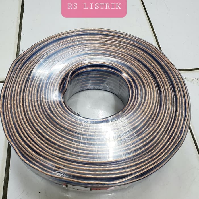 kabel transparan 2x80 100 meter full / kabel audio 2x80 100m