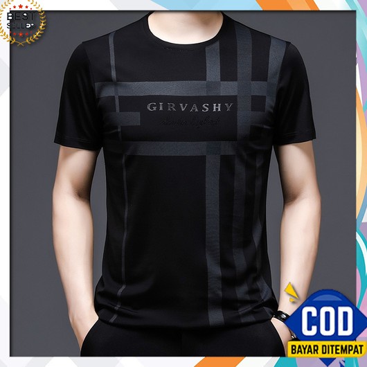 Kaos Pria Distro S - Xxl Cotton Combed 30S Asli 100% Series Black Baju Toretto-Baju Kaos Girva | Kao