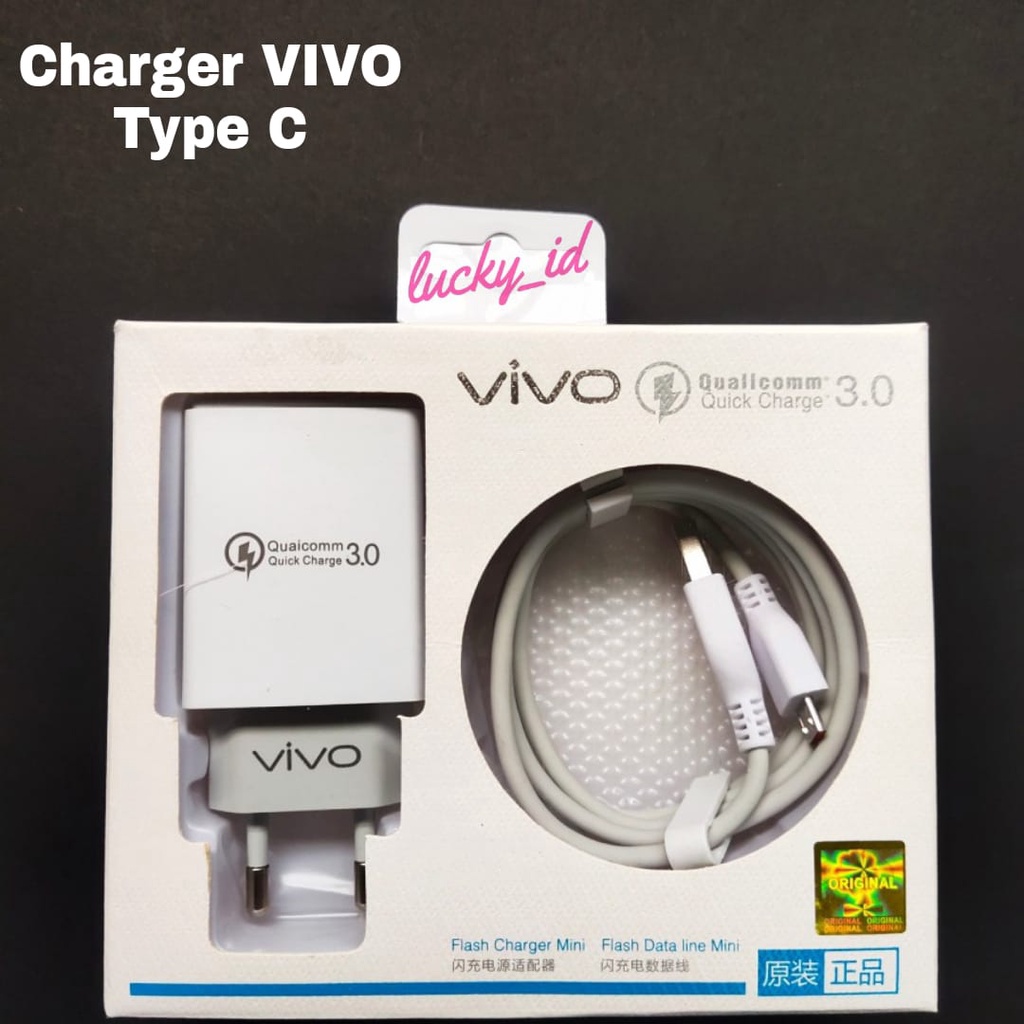 Charger Casan Vivo Type C Qualcomm 3.0 Original Fast Charging