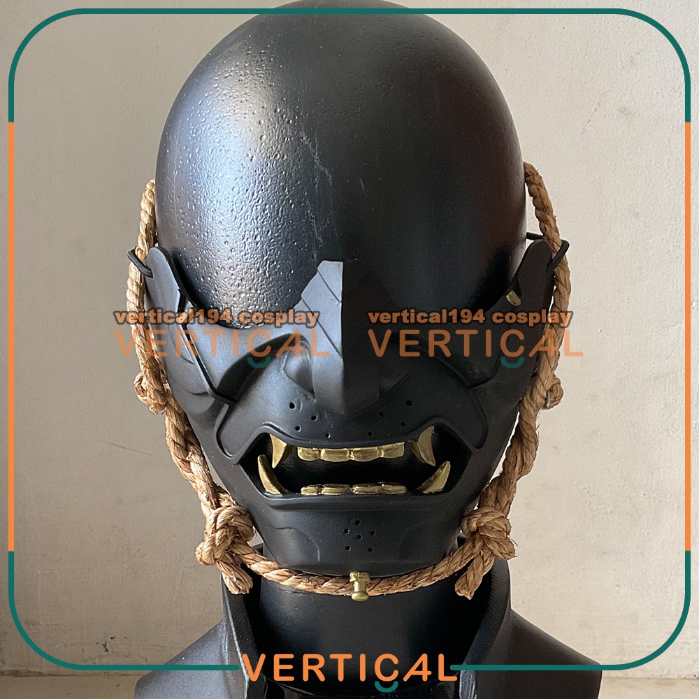 COSPLAY GHOST OF TSUSHIMA MASK TOPENG JIN SAKAI ONI JEPANG HANNYA MENPO JEPANG TECHWEAR DARKWEAR ANI