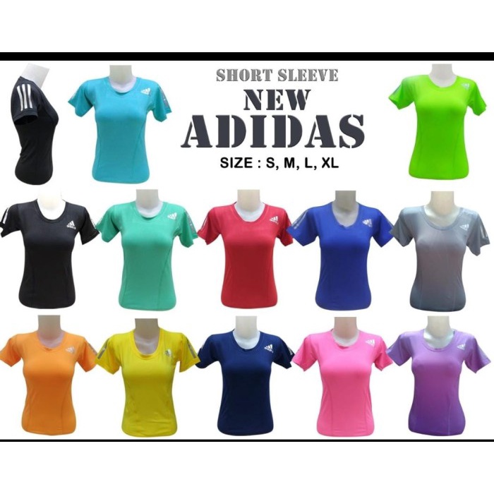 KAOS MANSET BASELAYER ADIDAS WANITA OLAHRAGA SENAM ZUMBA SEPEDA GYM HIGHT QUALITY
