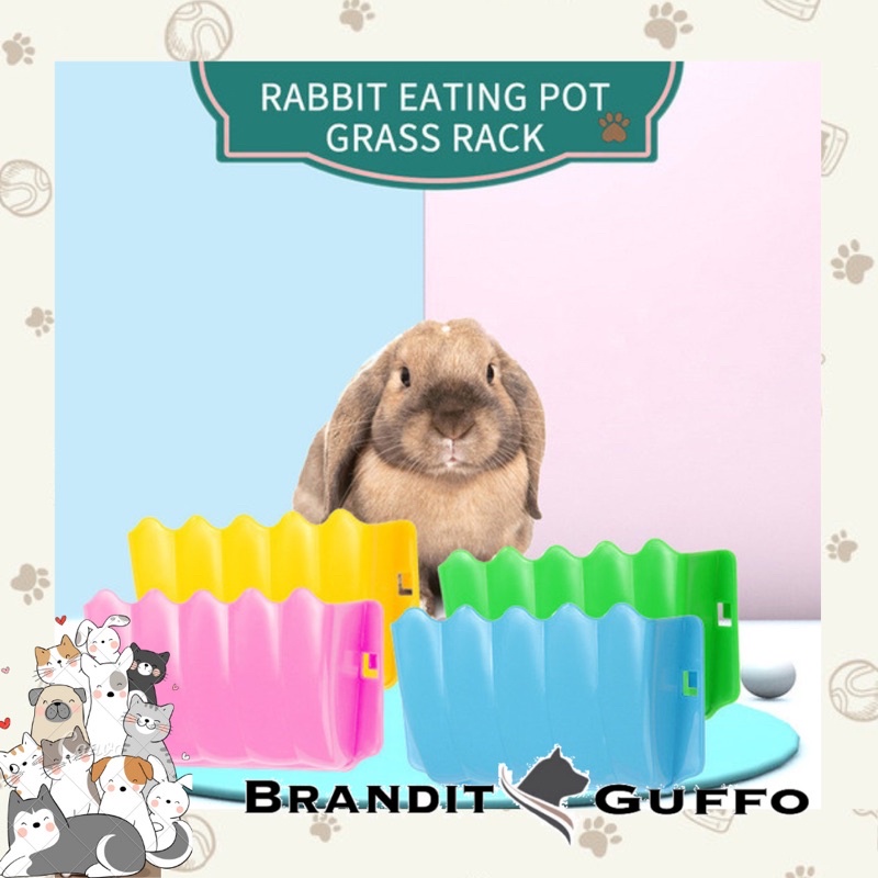 Tempat makan kelinci gantung hay rak rumput grass rabbit feeder marmut gerbil hewan pet