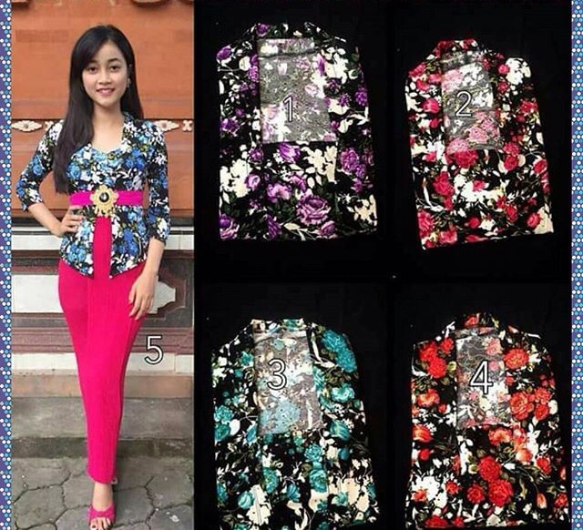 Set kebaya jadi bubble flower