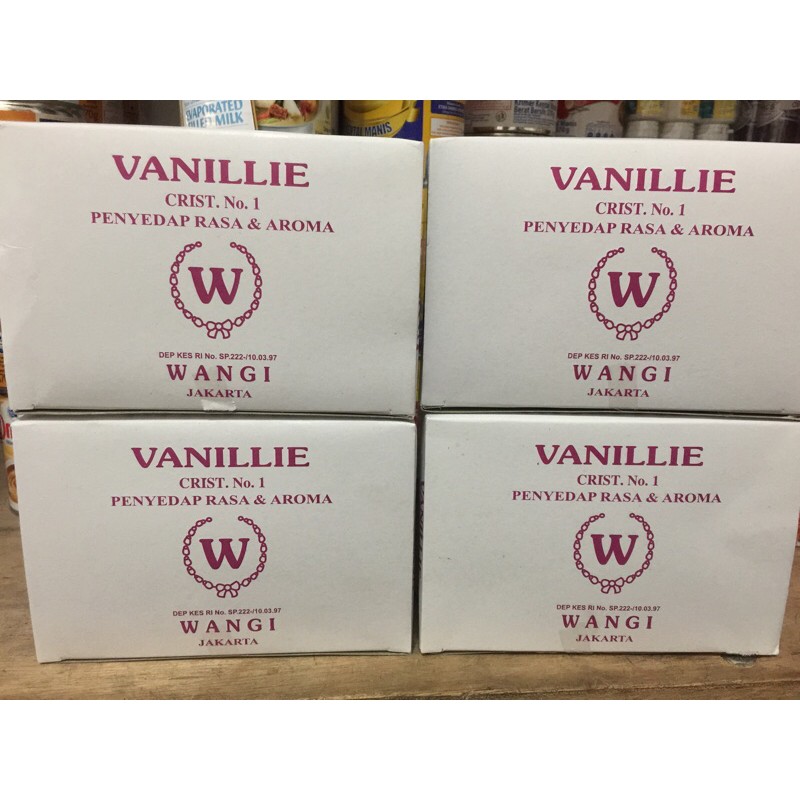 Vanillie W vanila vanili sachet (1 pak) isi 100 sachet