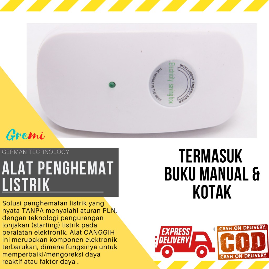 Electricity Saving Box - Alat Penghemat Listrik Colokan Listrik Stop Kontak Voltase PLN