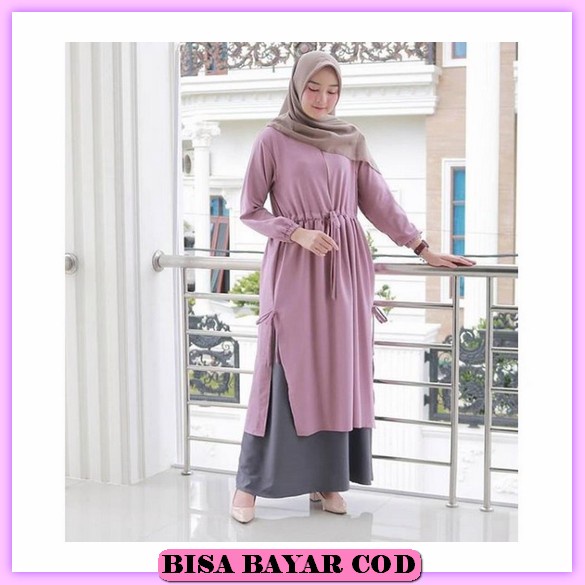 Promo Nada Dress Terbaru 2022 Modern Gamis Syari Wanita Kekinian 2022 Gamis Kondangan Model Baru Gam