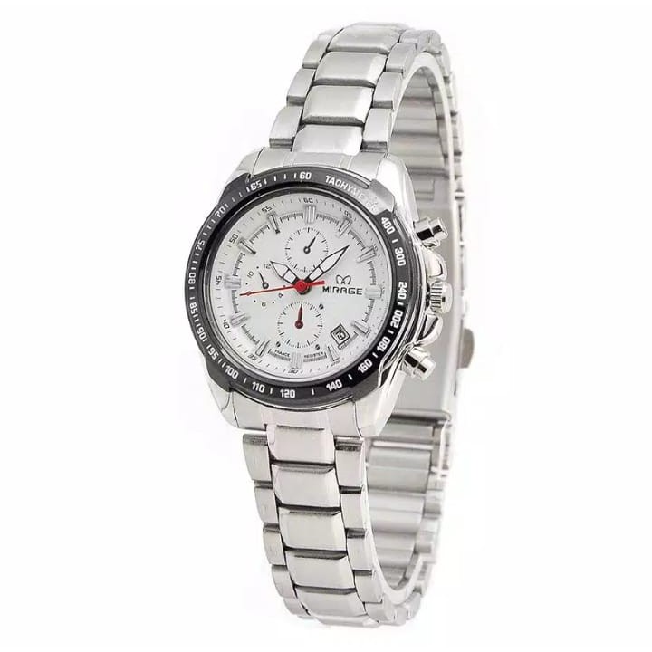 Jam Tangan Wanita Mirage 8305 Silver Original