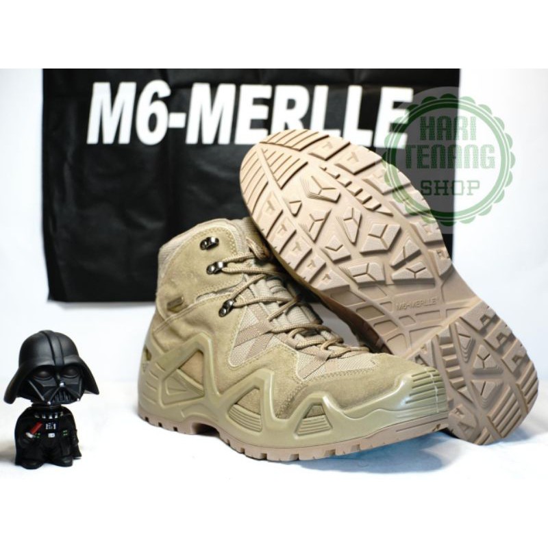 SEPATU BOOTS M6-MERLLE COKLAT SEPATU TACTICAL IMPORT/ SEPATU PRIA DAN WANITA