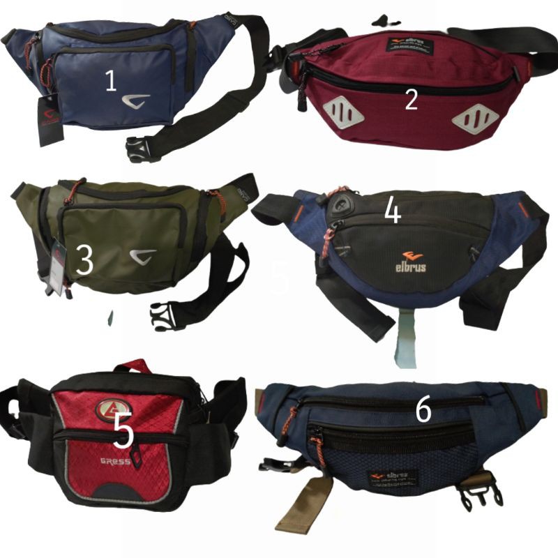 cuci gudang ! tas selempang pinggang waist bag - waistbag termurah