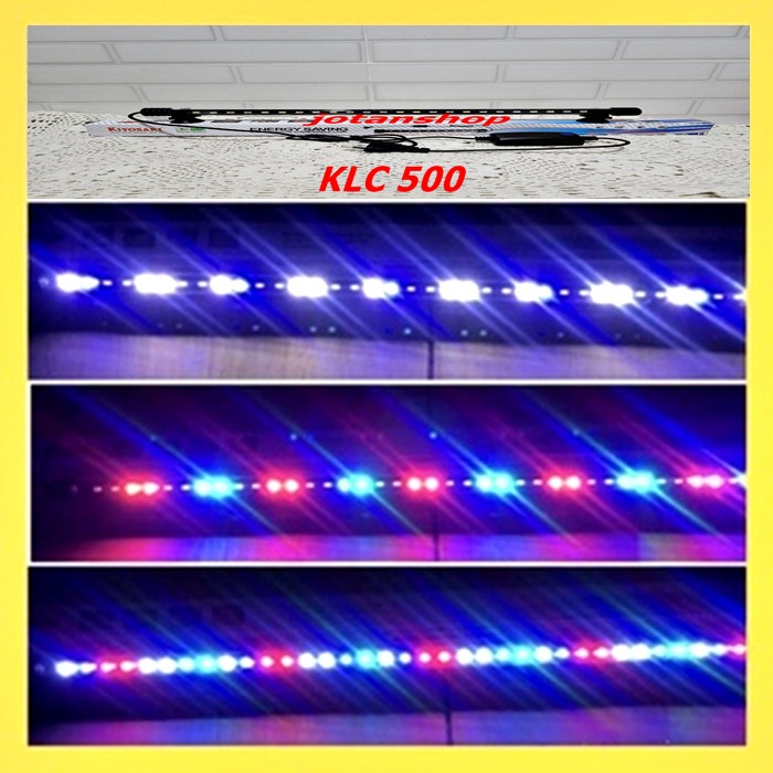 KIYOSAKI KLC T4 500 Lampu LED CELUP aquarium aquascape 3x ganti warna