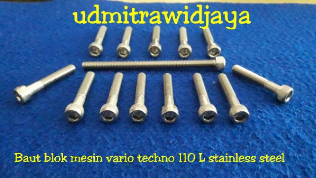 Baut blok mesin vario techno 110 L stainless steel