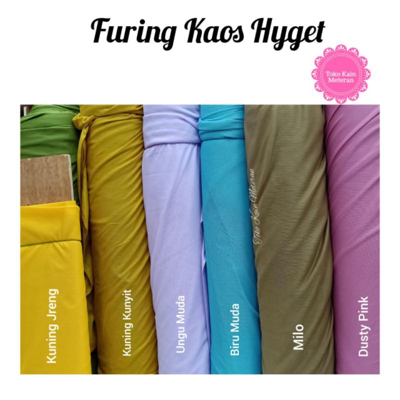 Kain Furing Kaos Hyget Super / Bahan Lapisan Kain