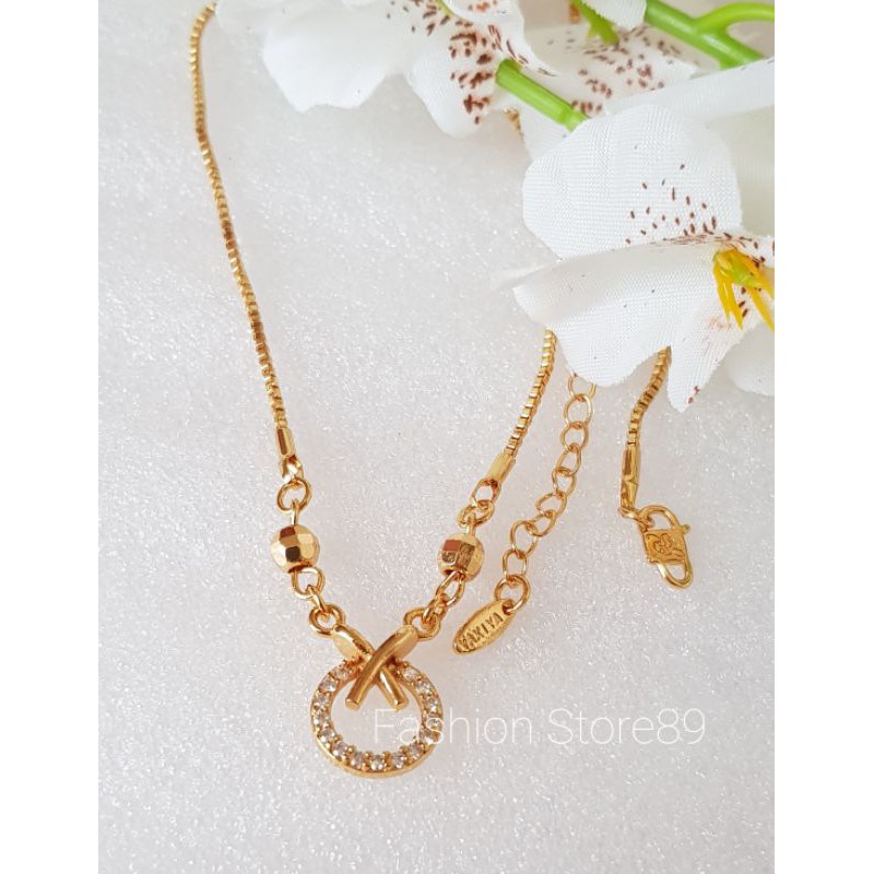 Kalung Koye Fashion Xuping yaxiya bestseller perhiasan lapis emas cantik