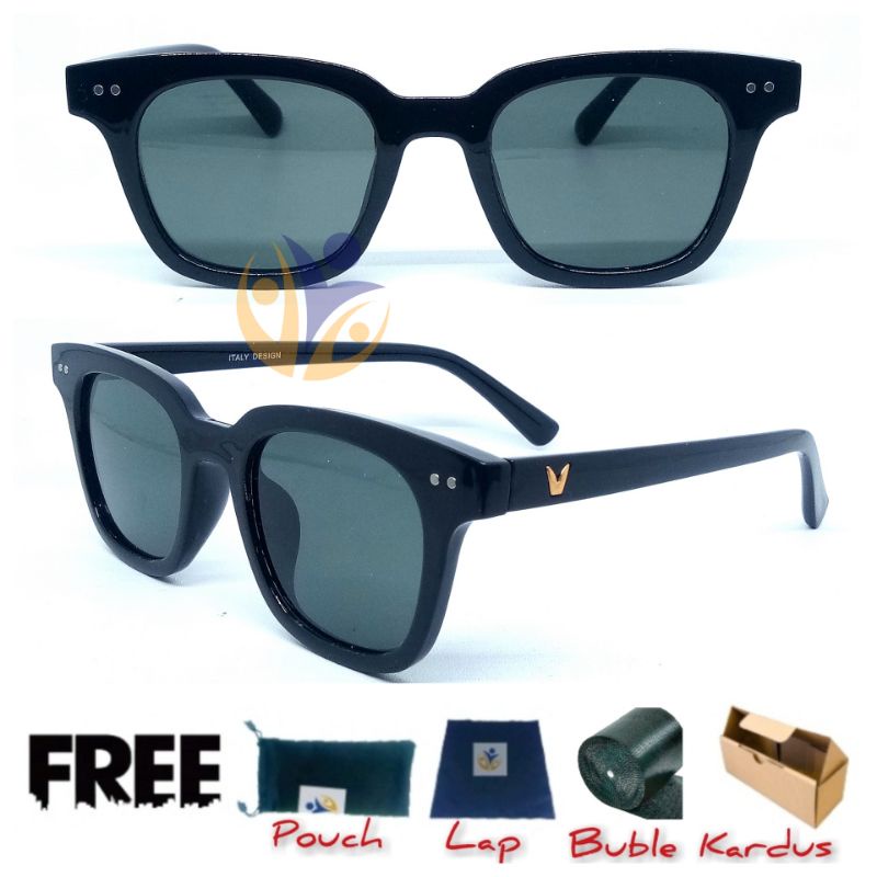 Kacamata hitam fashion V model Vincent UV Protection