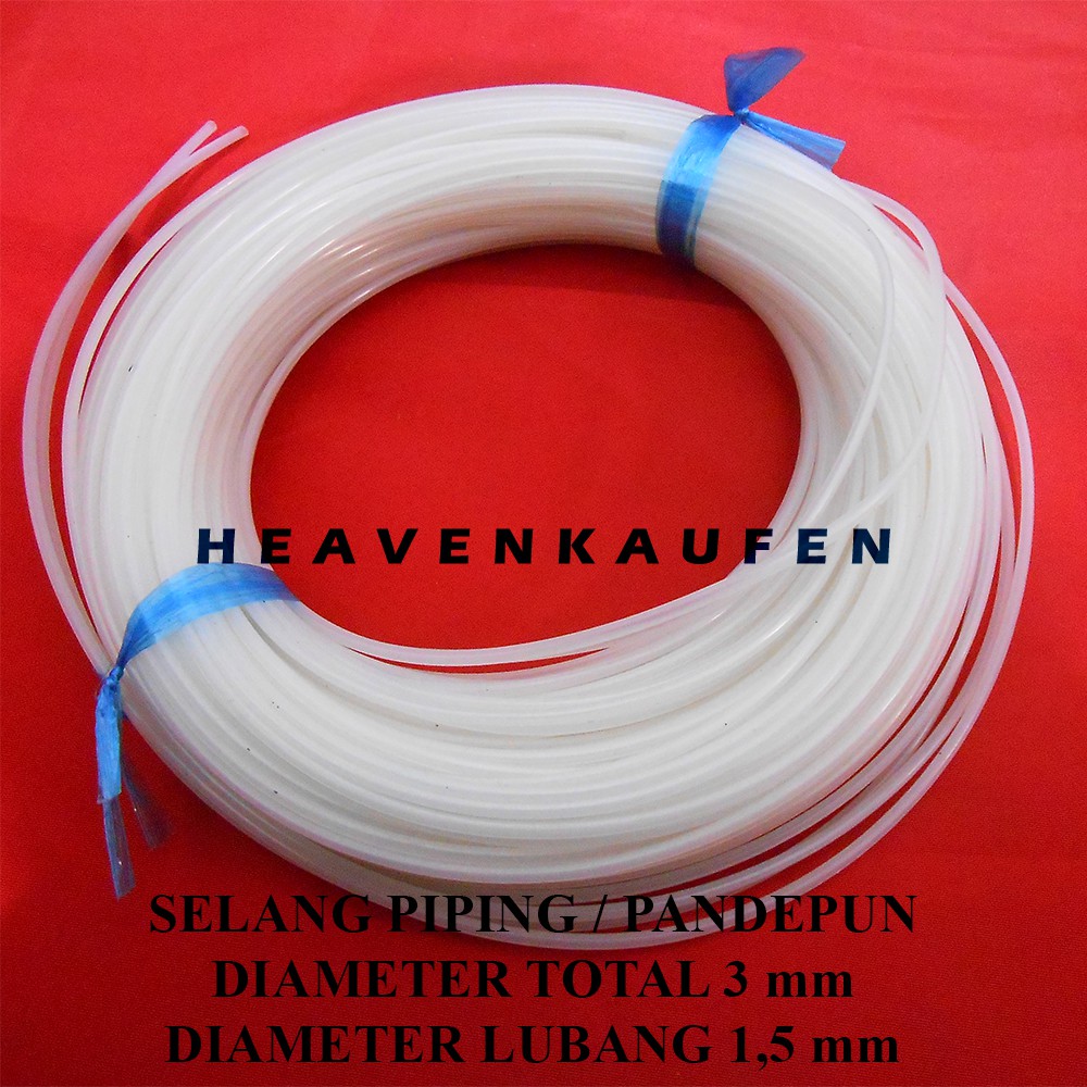 Piping / Pandepun Diameter Total 3 mm Diameter Lubang 1,5 mm Harga Per Rol