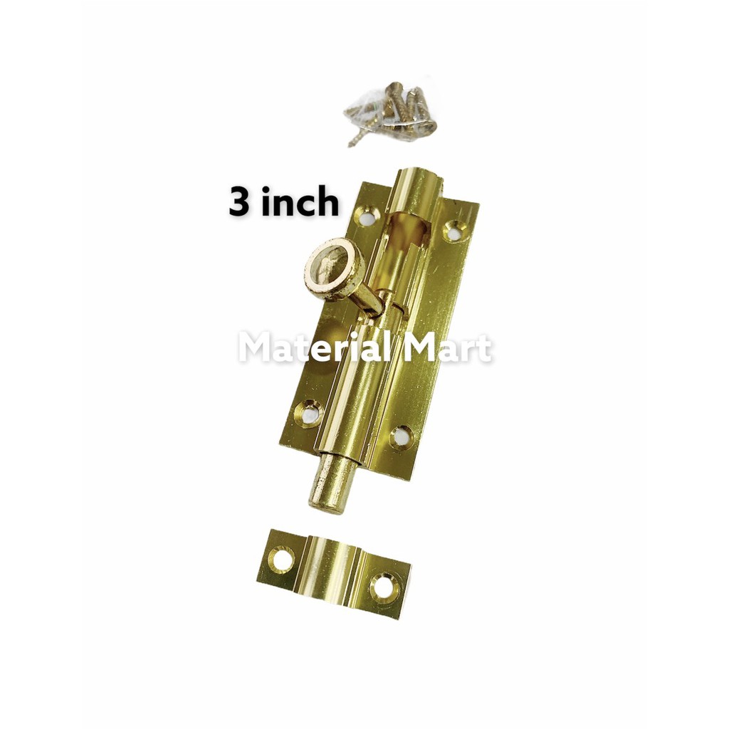 Grendel Pintu 3 Inch | Grendel Aluminium Slot 3&quot; | Grendel Slot Pintu | Material Mart