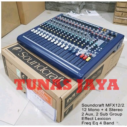 MIXER AUDIO SOUNDCRAFT MFX12 MFX 12 - 12 CHANNEL